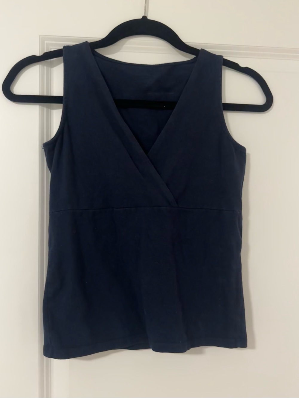 Brandy Melville Navy V-Neck Top